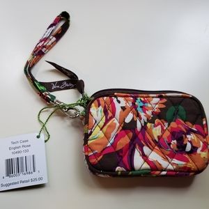Vera Bradley "Tech Case" Wristlet in English Rose